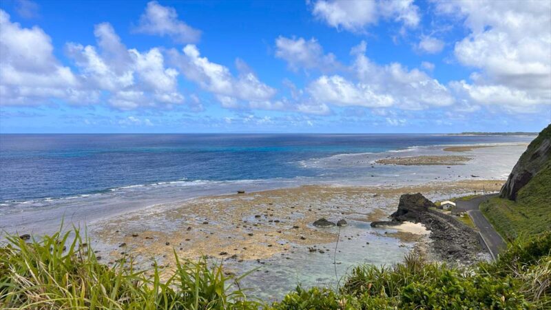 展望エリアからの海岸線パノラマ