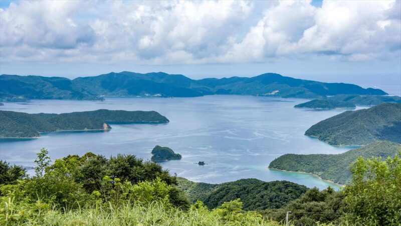 太陽に照らされた奄美十景